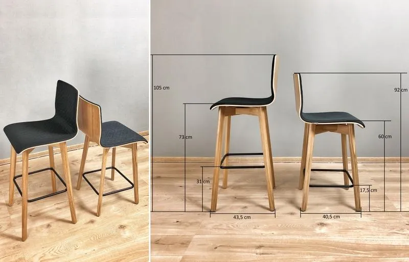 Jak dobrać hoker do blatu 90 cm? Odkryj idealne rozwiązania dla swojego wnętrza!