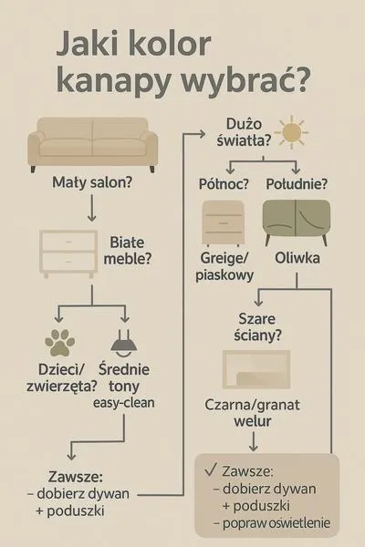 Beżowe ściany