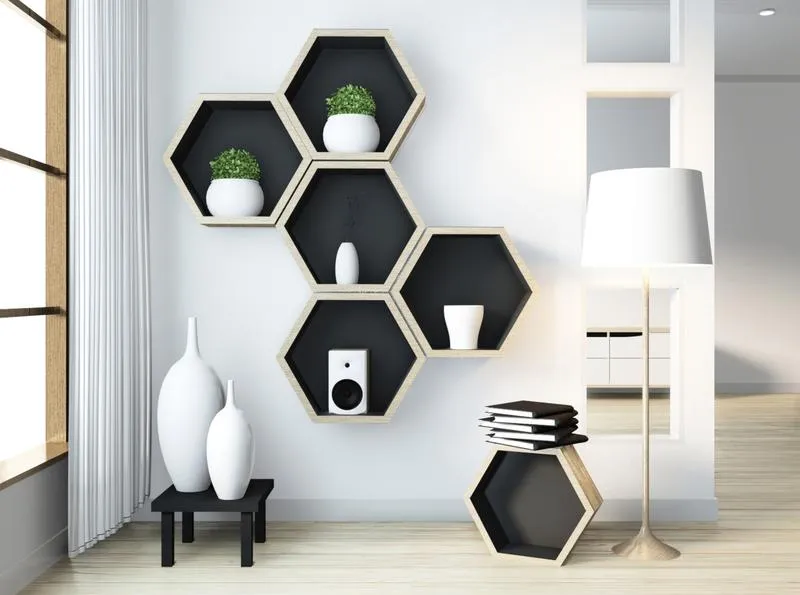 Dekoracja ściany nad stołem