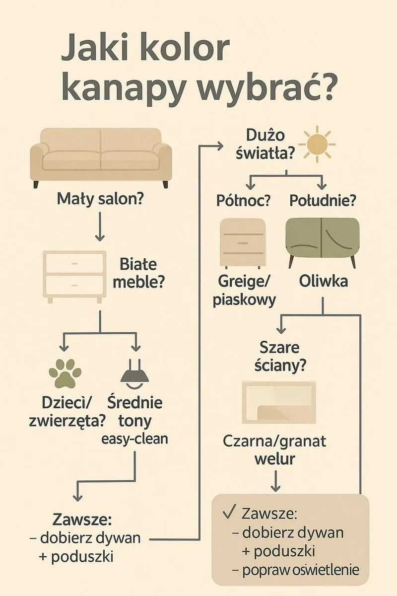 Dodatki do brązowych mebli