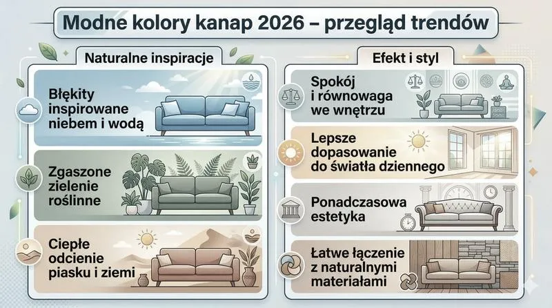 Elegancka granatowa kanapa