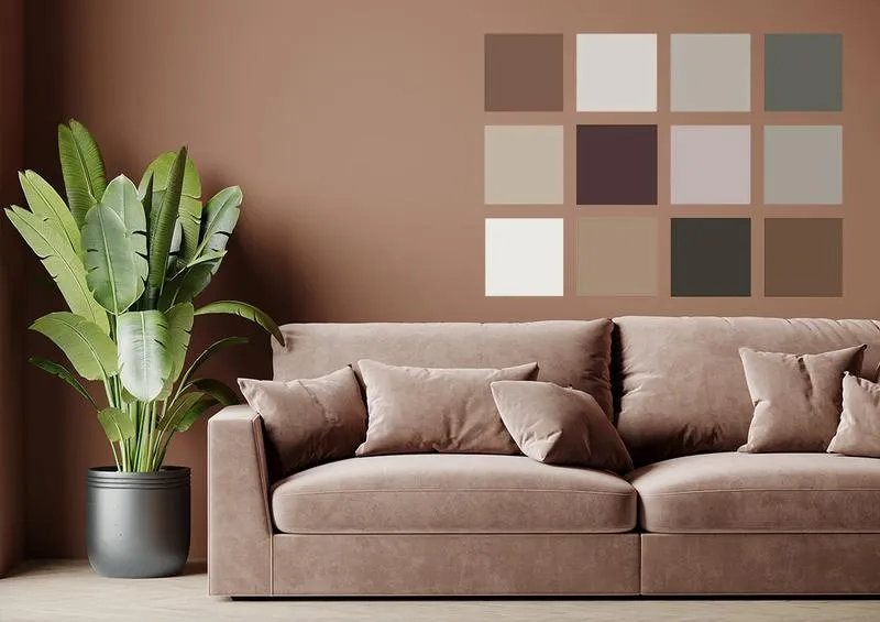 Kolory ścian do ciemnobrązowych mebli