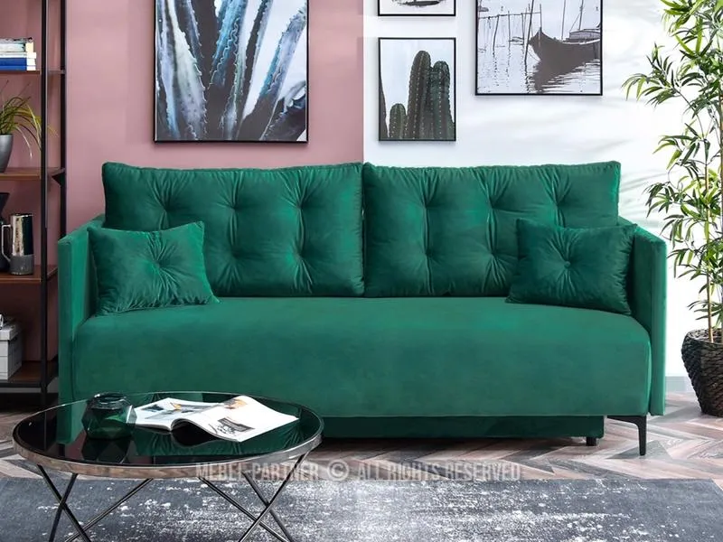 Kolory ścian turkusowa kanapa