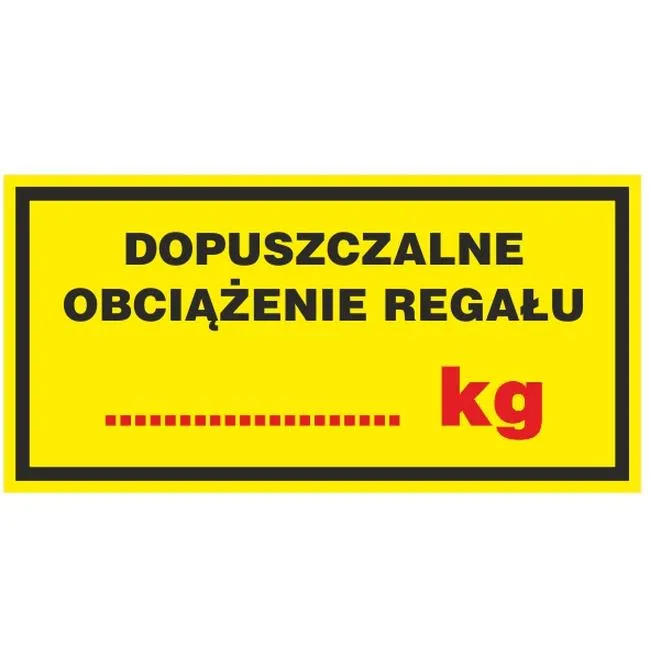 Maksymalne obciążenie regałów