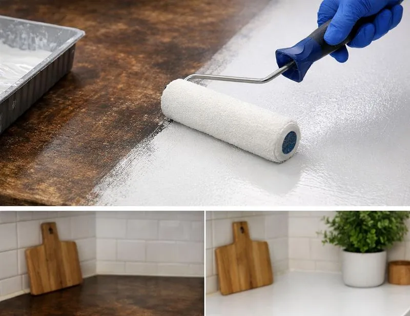 Malowanie blatu kuchennego