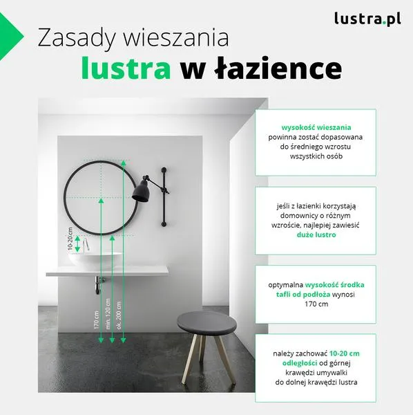 Narzędzia do wieszania lustra