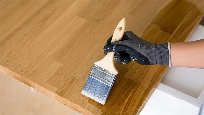 Ochrona drewnianego blatu przy zlewie