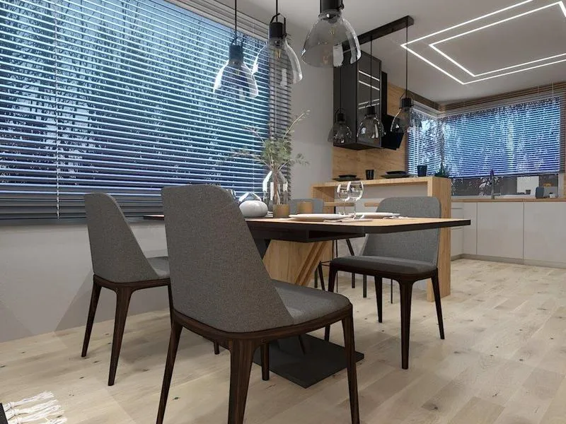 Stylizacje szarej kanapy