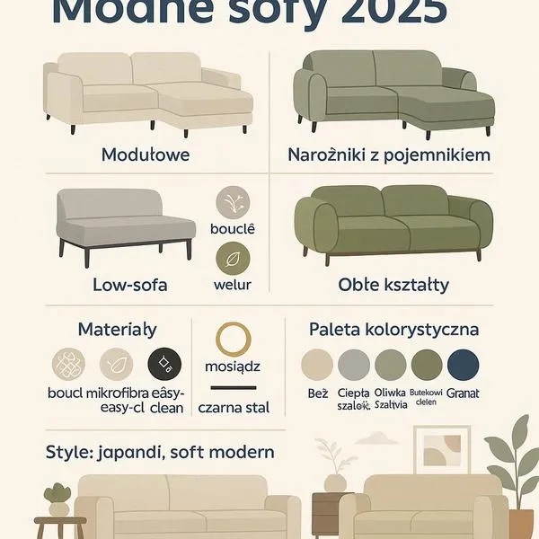 Wybór koloru kanapy